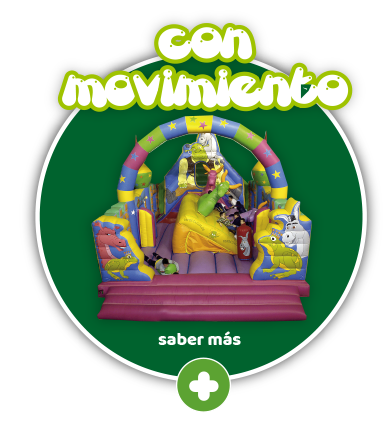 Hinchables y atracciones con movimiento