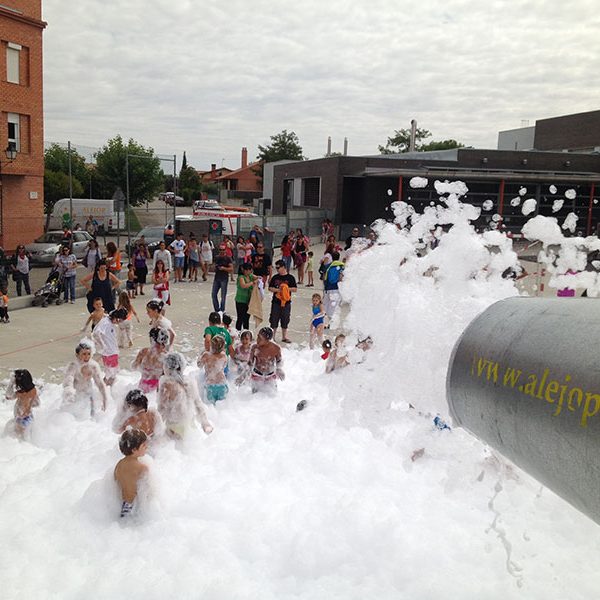 fiesta de la espuma en Valladolid