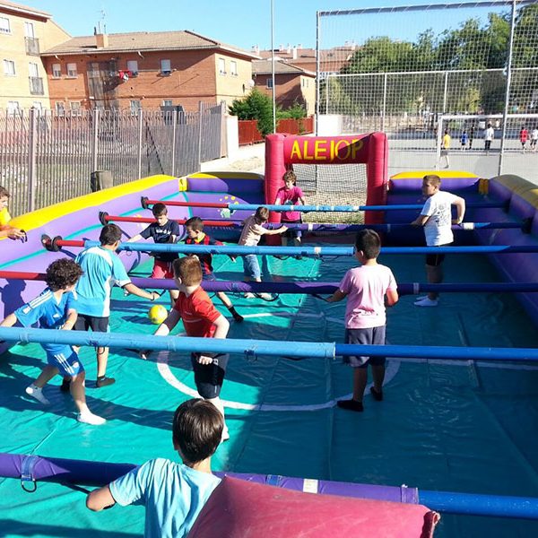 futbolín humano en Valladolid